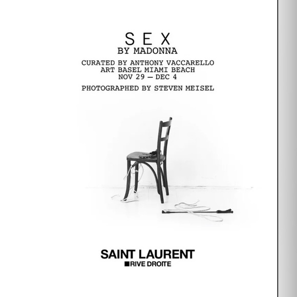 Saint Laurent Black Canvas Sex Madonna Tote and Poster - Picture 3 of 3